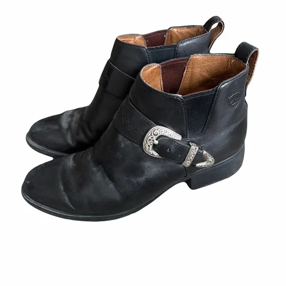 Ariat Dixon Wester black leather ankle boots - Picture 5 of 8